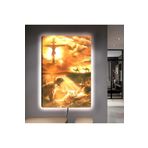 Kanvas Hristiyanlik Haç Sembolu Ve Kadinla Adam Ledli Tablo 50 X 70