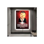 Kanvas Kirmizi Arka Planli Azer Bülbül Ledli Tablo 70 X 100
