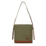 Kanvas Kumaş Kadın Omuz Çantası Smart Bags 1331 - Haki