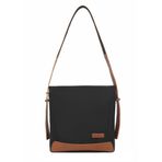 Kanvas Kumaş Kadın Omuz Çantası Smart Bags 1331 - Siyah