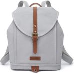 Kanvas Kumaş Kadın Sırt Çantası Smart Bags 1335 - Açık Gri