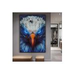 Kanvas Mavi Gözlü Kartal Tablo 120 X 80