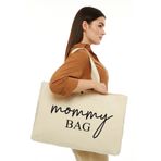 Kanvas Mommy Bag Baskılı Büyük Boy Çanta