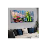 Kanvas Renkli Çiçekler Ve Bahçe Malzemeleri Yatay Tablo 120 X 60