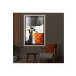 Kanvas Renkli Soyut Desen Ledli Tablo 90 X 60