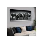 Kanvas Siyah Arka Planli Filler Yatay Tablo 120 X 60
