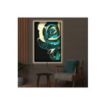 Kanvas Soyut Desen Çiçek Ledli Tablo 70 X 100