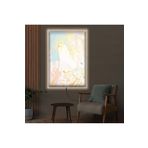 Kanvas Soyut Desenli Ledli Tablo 90 X 60