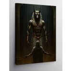 Kanvas Tablo Antik Mısır Tanrısı Anubis