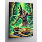 Kanvas Tablo Anubis ve Mısır, 50 x 70