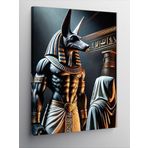 Kanvas Tablo Anubis Ve Mısır Figürü, 50 x 70