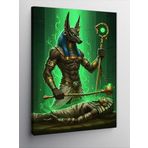 Kanvas Tablo Anubis ve Mısır Motifi, 50 x 70