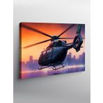 Kanvas Tablo Askeri Helikopter Uçuşu 100cmx140cm