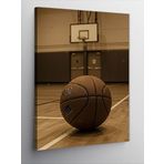 Kanvas Tablo Basketbol Sahası Ve Top, 100 x 140