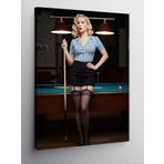 Kanvas Tablo Bilardo Masasında Kadın, 50 x 70 CNVSDKEY137369