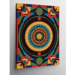 Kanvas Tablo Dönen Mandala Deseni