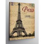 Kanvas Tablo Eyfel Kulesi Ve Paris 1889, 50 x 70