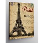 Kanvas Tablo Eyfel Kulesi Ve Paris 1889