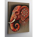 Kanvas Tablo Fil Ve Mandala Deseni