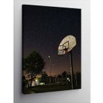 Kanvas Tablo Gece Basketbol Sahası