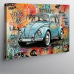 Kanvas Tablo Grafiti Klasik Araba 70cmx100cm