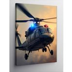 Kanvas Tablo Havada Polis Helikopteri
