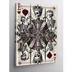 Kanvas Tablo İskambil Kağıtları İskeletler, 100 x 140