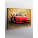 Kanvas Tablo Kırmızı Ferrari Spor Araba 50cmx70cm