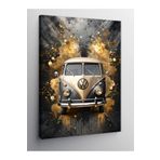 Kanvas Tablo Klasik Minibüs Retro Araba