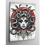 Kanvas Tablo Medusa ve Mitolojik Portre, 100 x 140