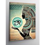 Kanvas Tablo Mısır Gözü Ve Soyut Desen, 50 x 70