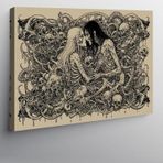 Kanvas Tablo Mitolojik Aşıklar Deseni