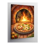 Kanvas Tablo Odun Fırınında Pizza