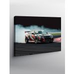 Kanvas Tablo Pistte Drift Arabası 100cmx140cm