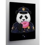 Kanvas Tablo Polis Pandası Ve Donut, 100 x 140 CNVSDKEY141014