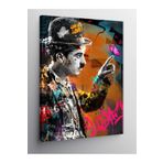 Kanvas Tablo Pop Art Charlie Chaplin