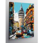Kanvas Tablo Pop Art Galata Kulesi