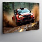 Kanvas Tablo Ralli Yarış Arabası 70cmx100cm