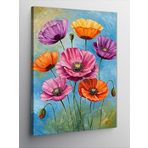 Kanvas Tablo Renkli Gelincik Çiçekleri, 100 x 140 CNVSDKEY137156
