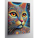 Kanvas Tablo Renkli Kedi Gözleri, 100 x 140