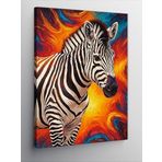 Kanvas Tablo Renkli Zebra, 70 x 100 CNVSDKEY141163