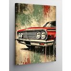 Kanvas Tablo Retro Araba Detayı, 50 x 70