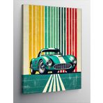 Kanvas Tablo Retro Spor Araba, 70 x 100