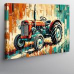 Kanvas Tablo Retro Traktör: Tarımın Ruhu