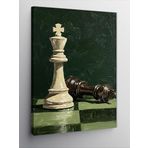 Kanvas Tablo Satranç Ve Mat Hamlesi, 50 x 70