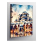 Kanvas Tablo Sultan Ahmet Camii Avlusu Ve Şadırvan