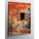 Kanvas Tablo Tarihi Bir Ev Ve Pencere, 70 x 100