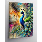 Kanvas Tablo Tavus Kuşu Resmi, 50 x 70