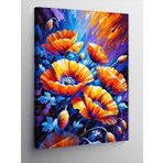 Kanvas Tablo Turuncu Çiçek Bahçesi, 70 x 100 CNVSDKEY136966