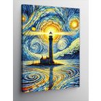 Kanvas Tablo Van Gogh Stili Deniz Feneri, 100 x 140